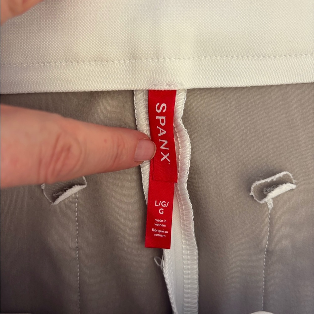 SPANX White and Gray Ponte Pants - Picture 3 of 4